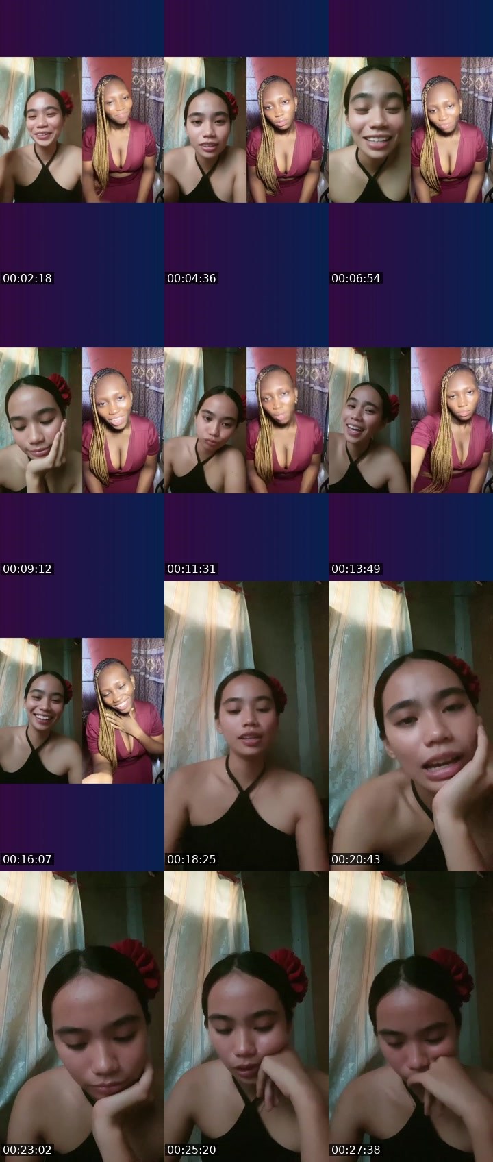 Contact-sheet preview of 👸Zeia🧚📚's Liveme recording
