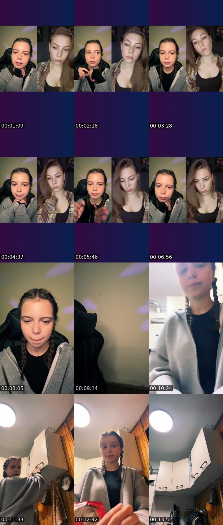 Contact-sheet preview of ᴄᴏᴜᴄʜ℘ᴏᴛᴀᴛᴏ🪽🇺🇦's Liveme recording
