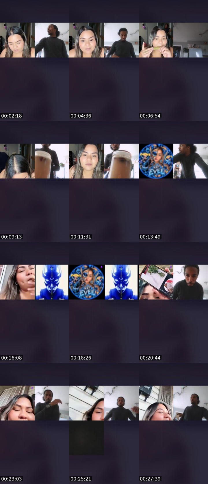 Contact-sheet preview of 🕷️♥️NXTEvEE💋💰's Liveme recording