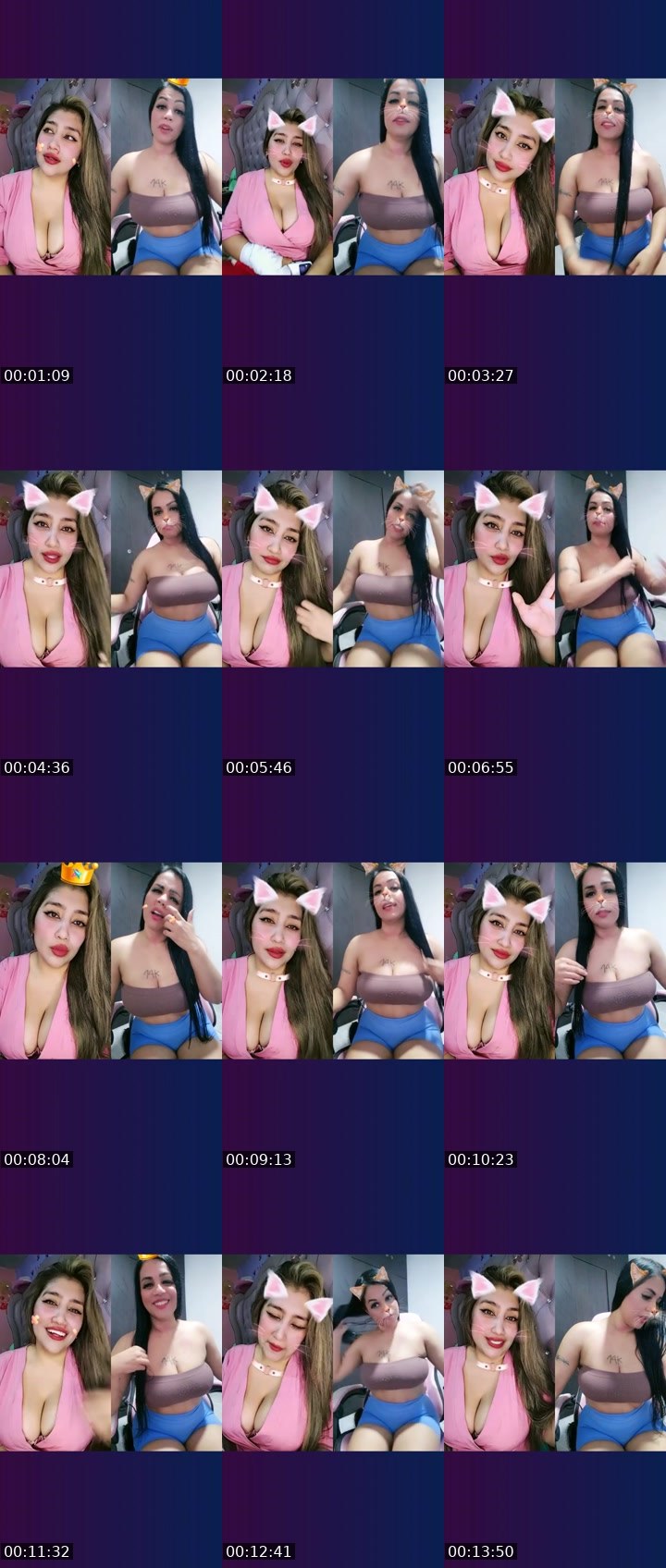 Contact-sheet preview of 🌐👻𝓓ulce🍒's Liveme recording