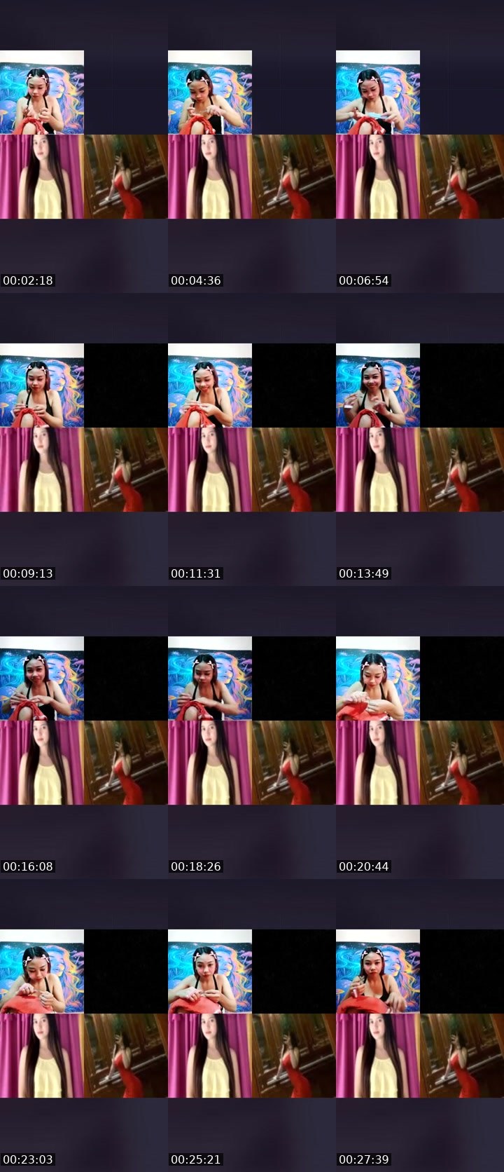 Contact-sheet preview of TA⃟🪽 cHu💋's Liveme recording
