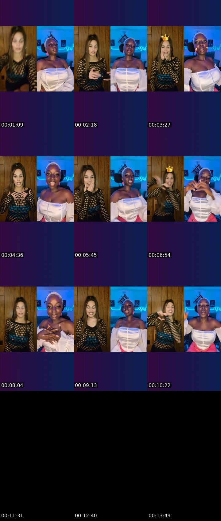 Contact-sheet preview of 🐝Keeper🌼🎁's Liveme recording