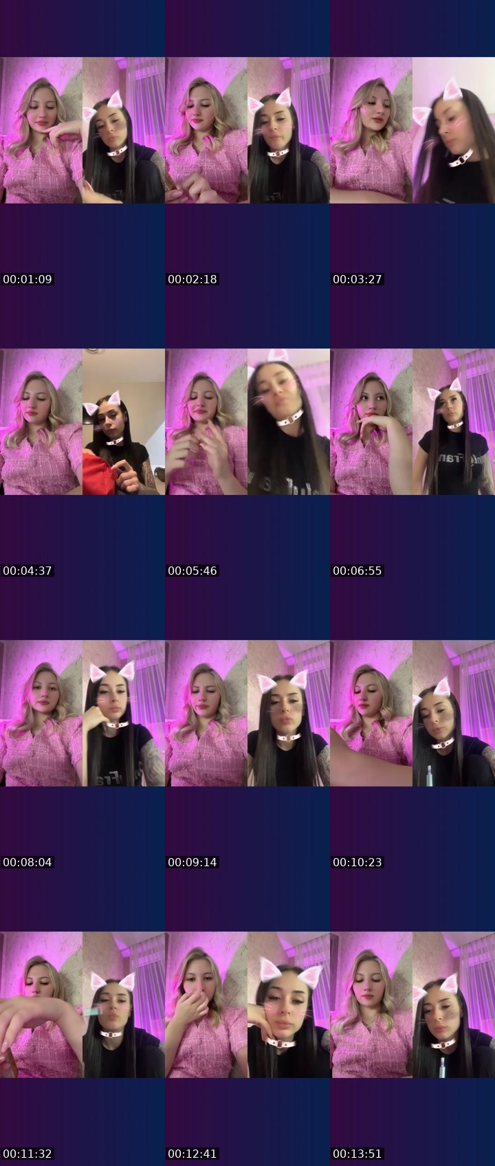Contact-sheet preview of 🍰𝑲𝒔𝒆𝒏𝒊𝒊𝒂's Liveme recording