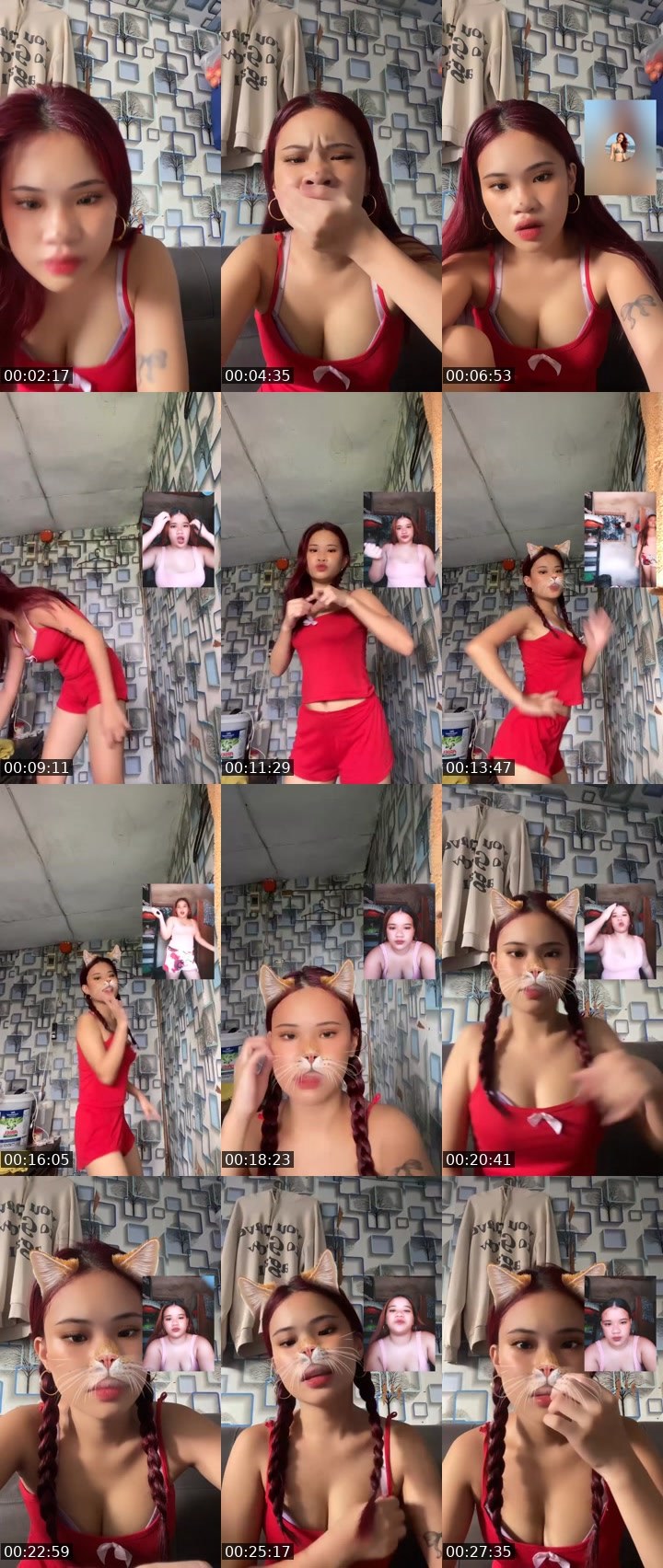 Contact-sheet preview of 👸Klair🐉🧙's Liveme recording