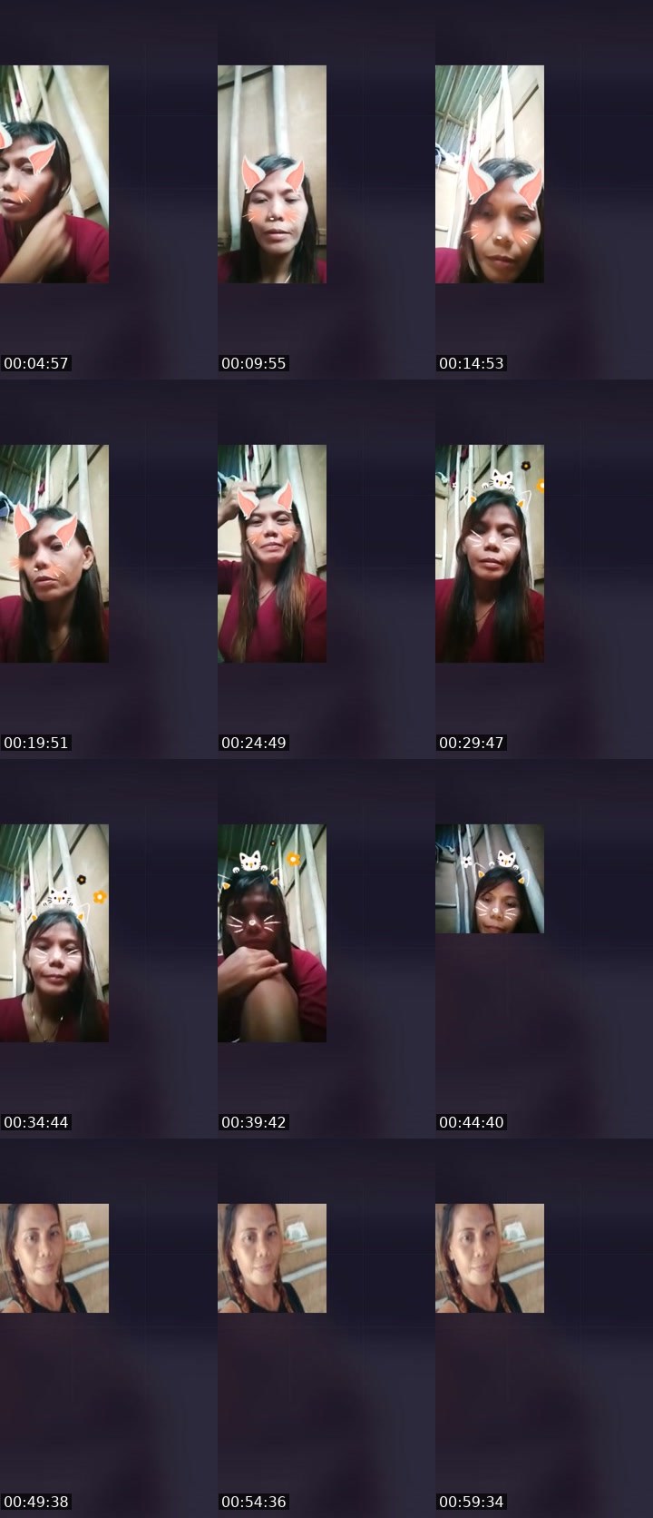 Contact-sheet preview of mindanao🇵🇭's Liveme recording