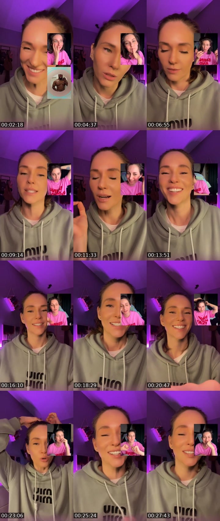 Contact-sheet preview of Nastya🦊FOX's Liveme recording