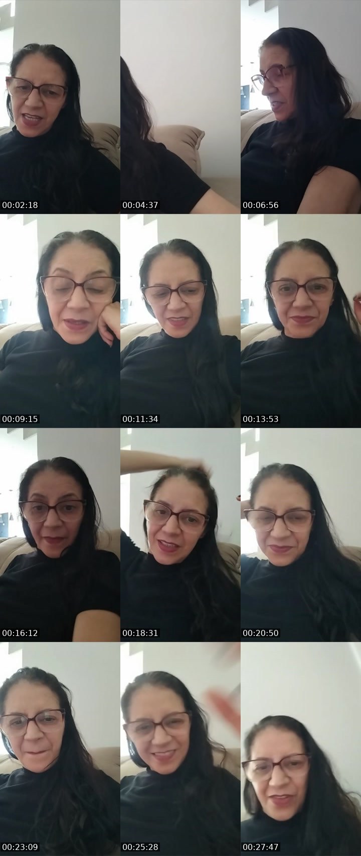 Contact-sheet preview of 12 K😘Elane's Liveme recording