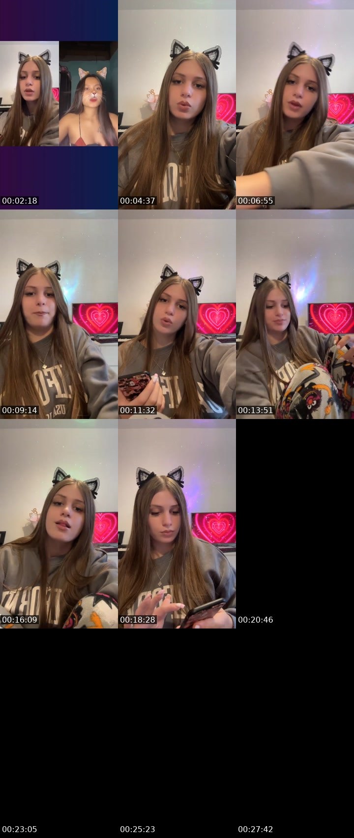 Contact-sheet preview of anhelinkka🧸's Liveme recording