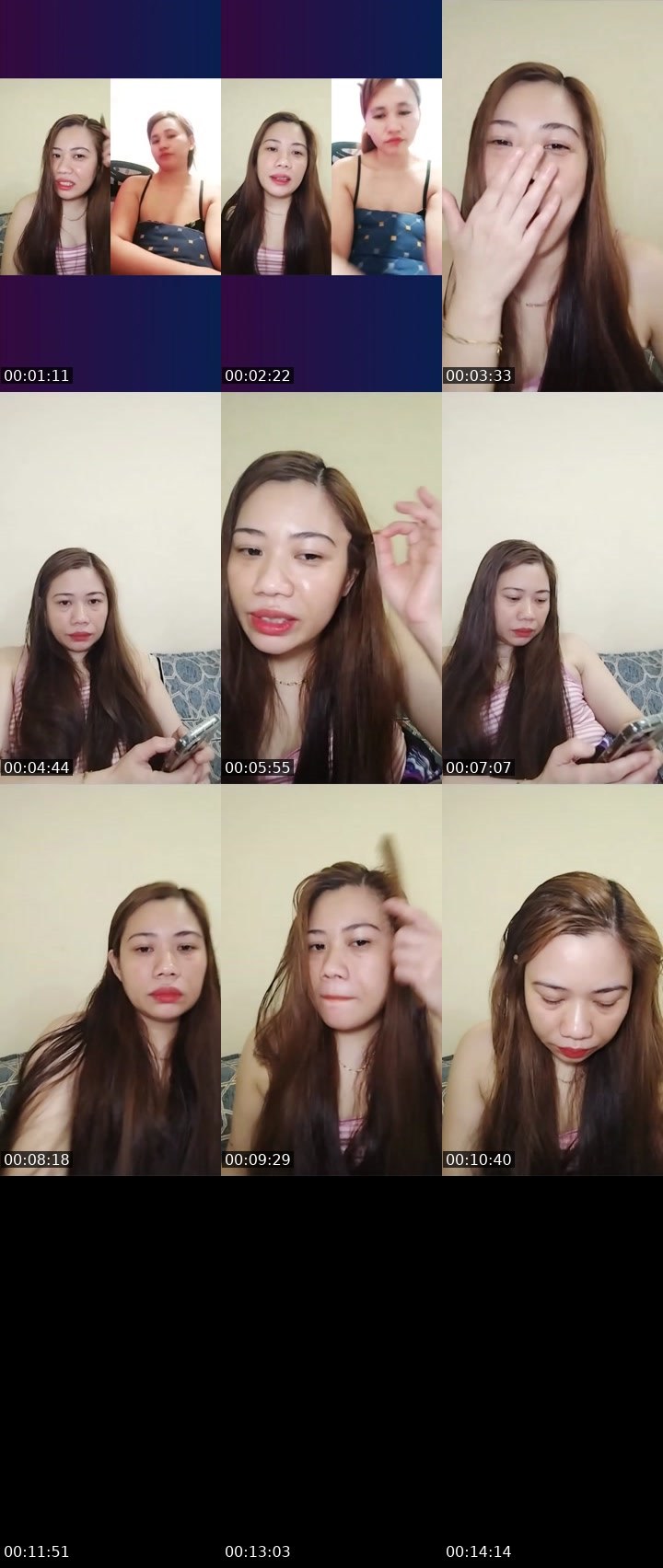 Contact-sheet preview of 🥨Jellyfish🪼's Liveme recording