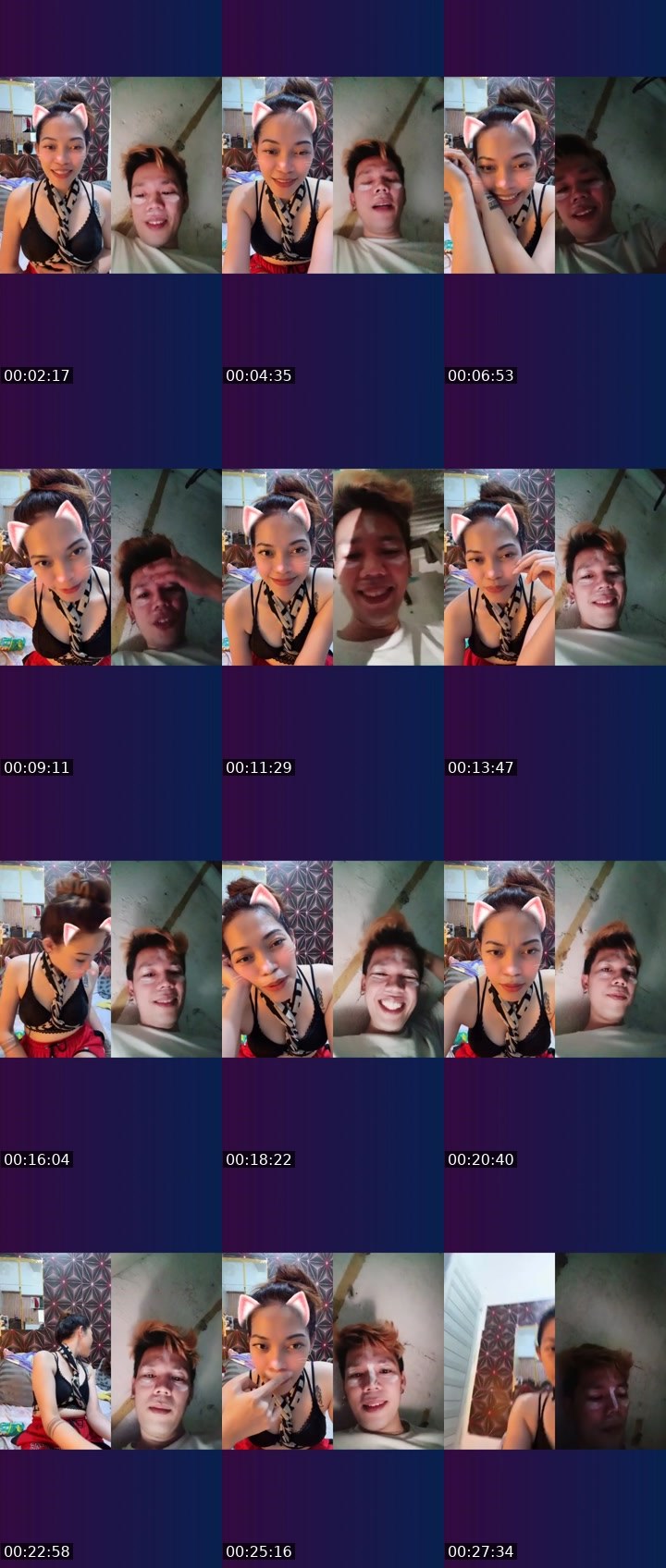 Contact-sheet preview of ☝️💙QUEEN_MC🦋🫧's Liveme recording