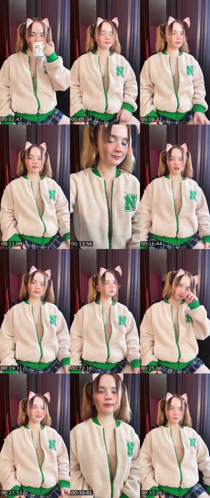 Contact-sheet preview of Tanya Oink-Oink's Liveme recording