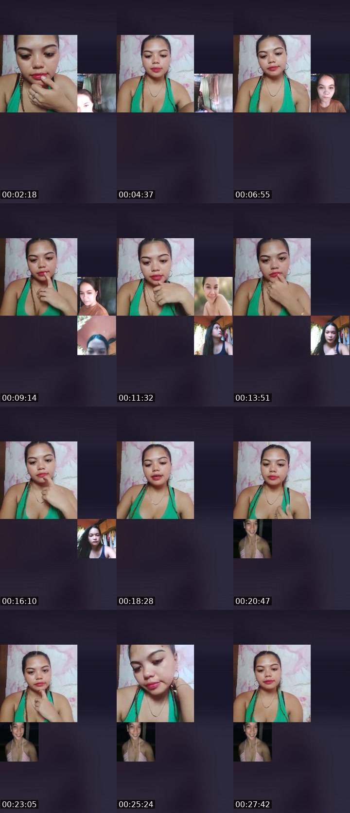 Contact-sheet preview of 👸Chloe🦄(NP)'s Liveme recording