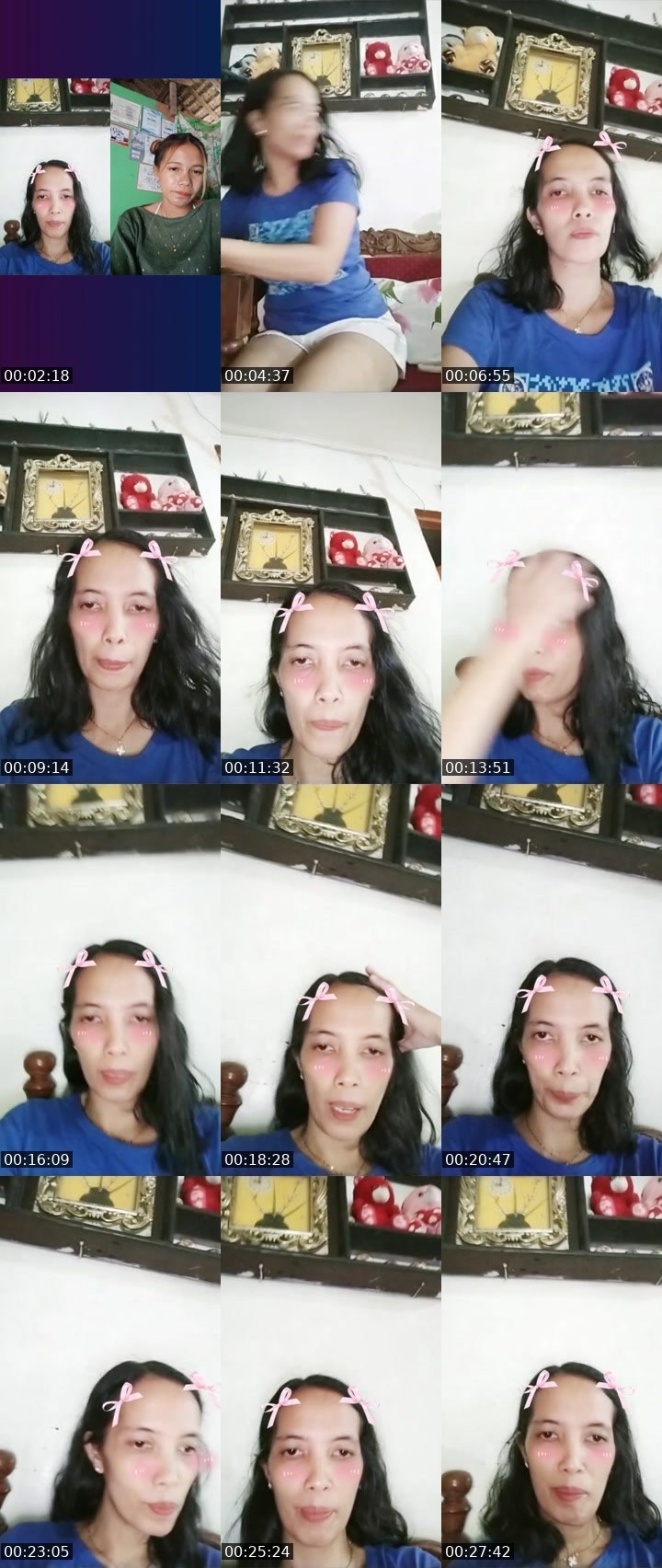 Contact-sheet preview of MESHERET🍓's Liveme recording