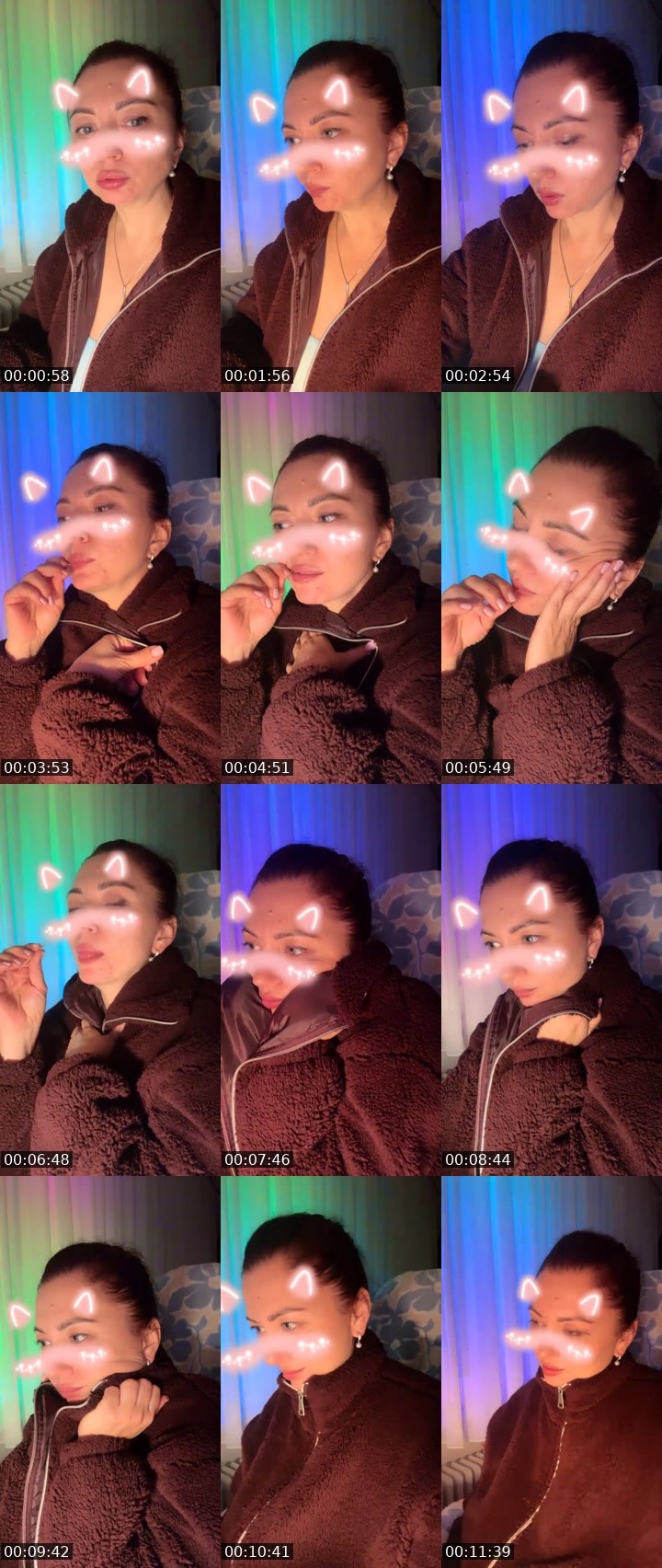 Contact-sheet preview of NICKA🌍FORTUNA🇺🇦's Liveme recording