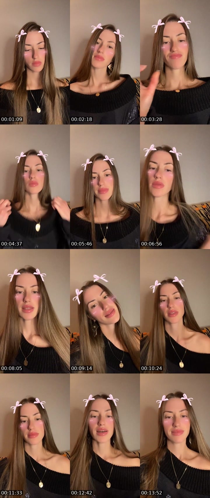 Contact-sheet preview of Lily🪷💕's Liveme recording