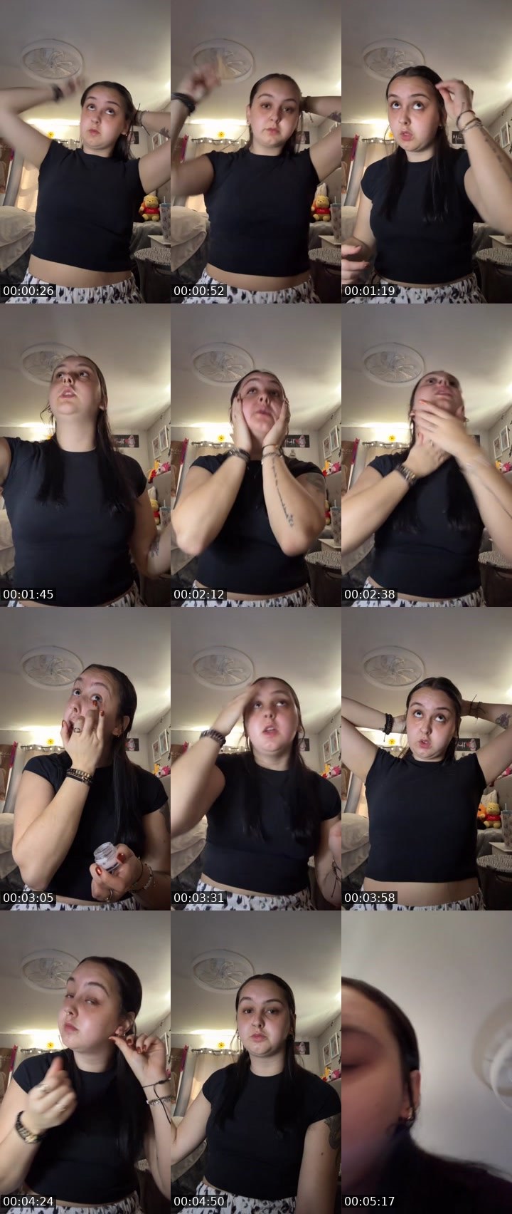 Contact-sheet preview of KendraS's Liveme recording