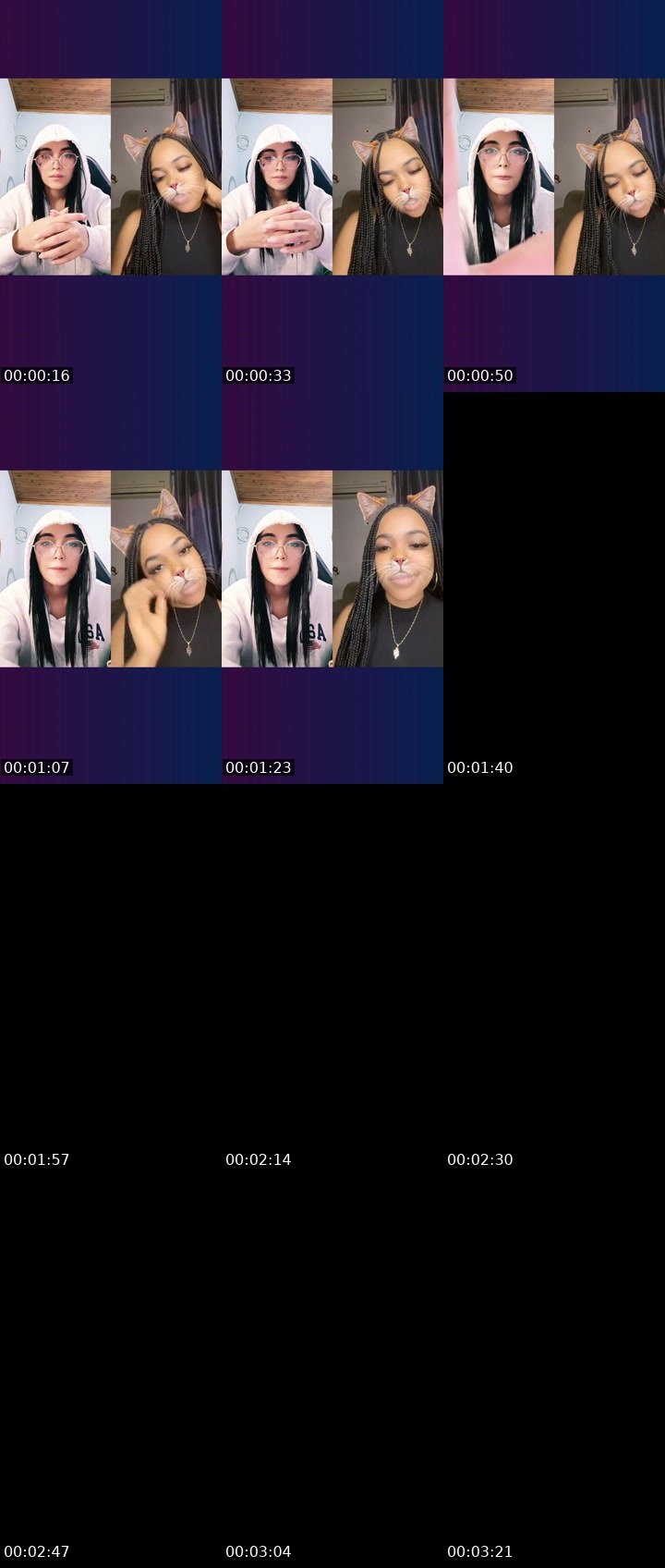 Contact-sheet preview of 🌐 CORA🖤🐼ZON's Liveme recording