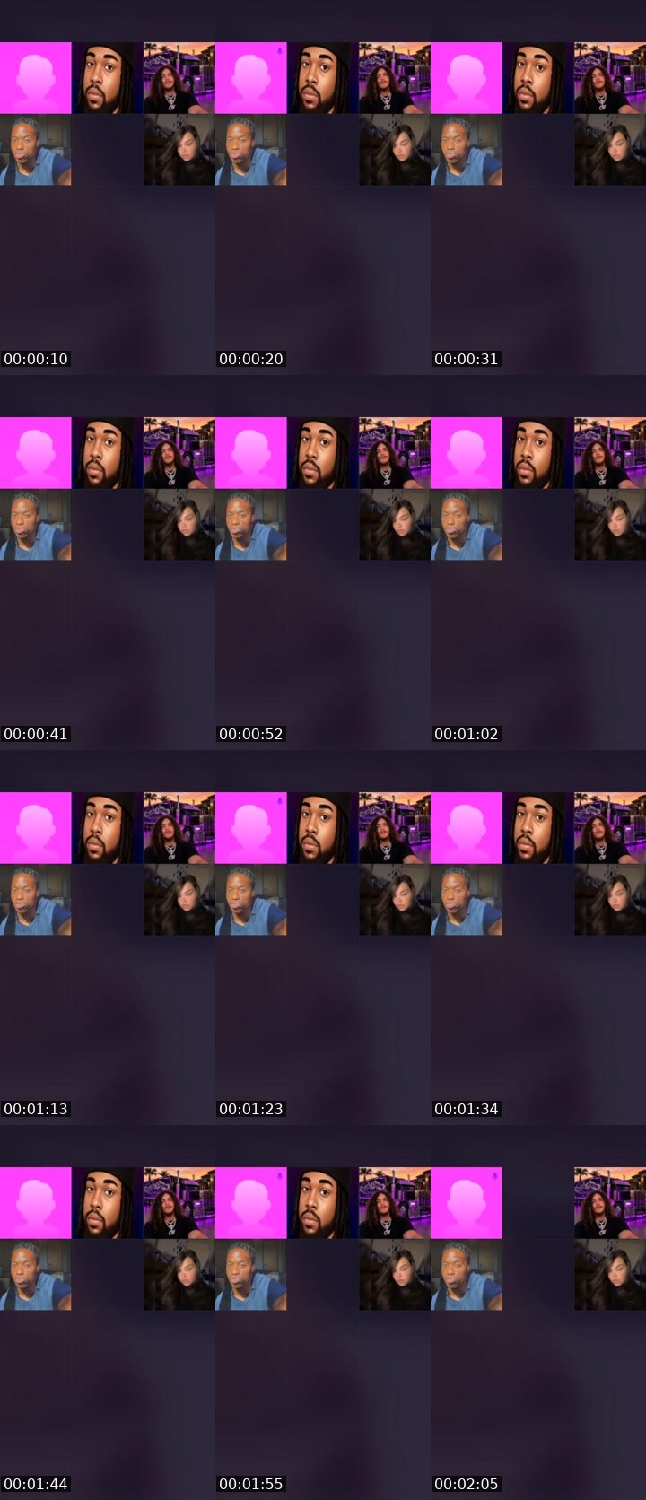 Contact-sheet preview of 𝙰𝓼𝚑 ❤️‍🔥's Liveme recording