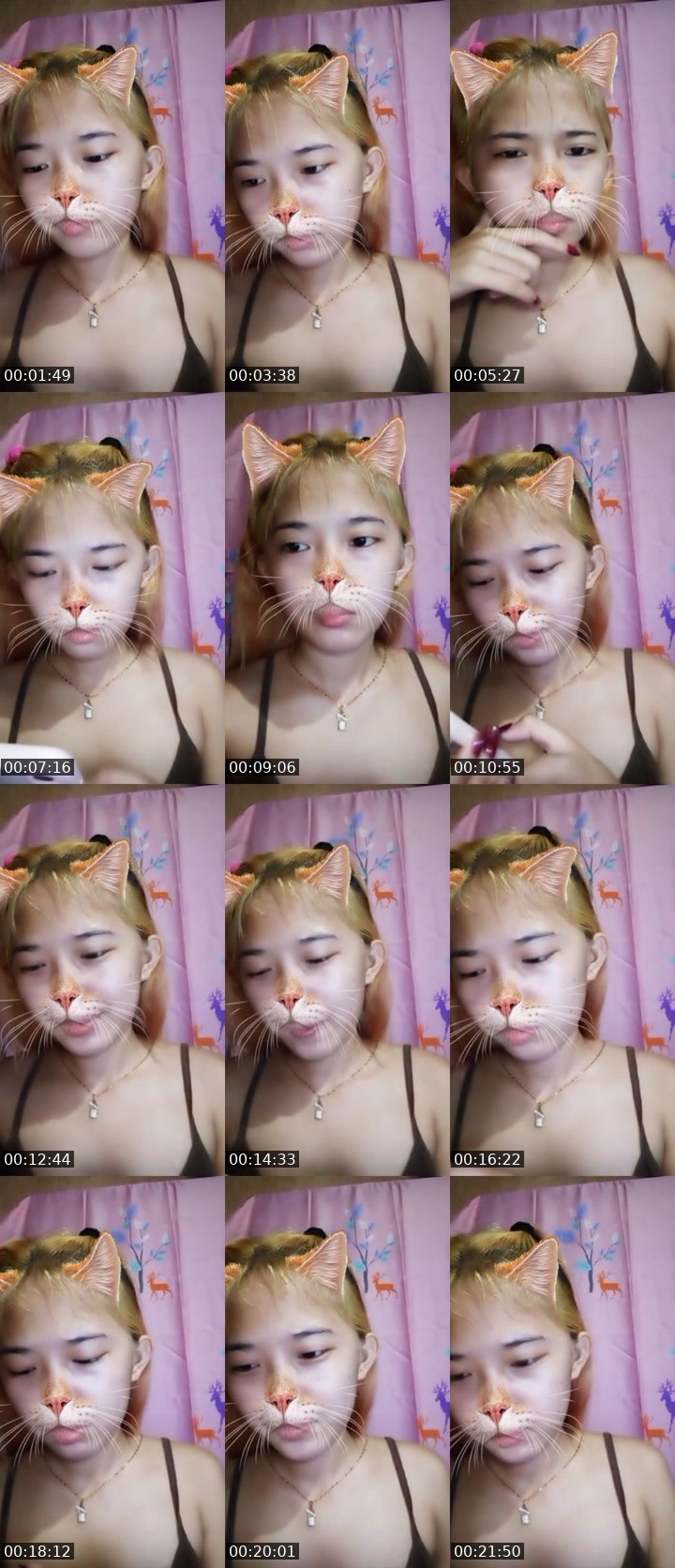 Contact-sheet preview of ㋡❄ynnie_izzy🐇's Liveme recording