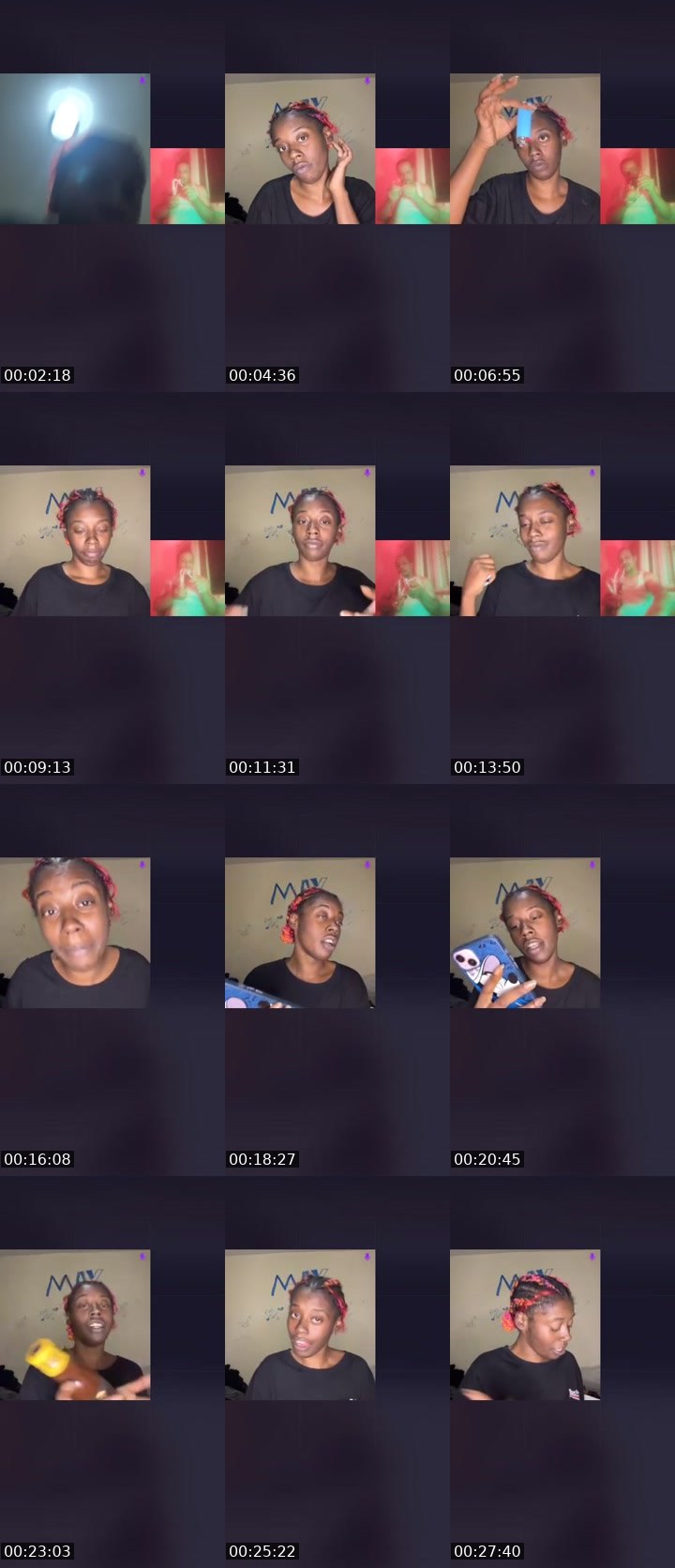 Contact-sheet preview of Traffic Niveee🤎🥹's Liveme recording