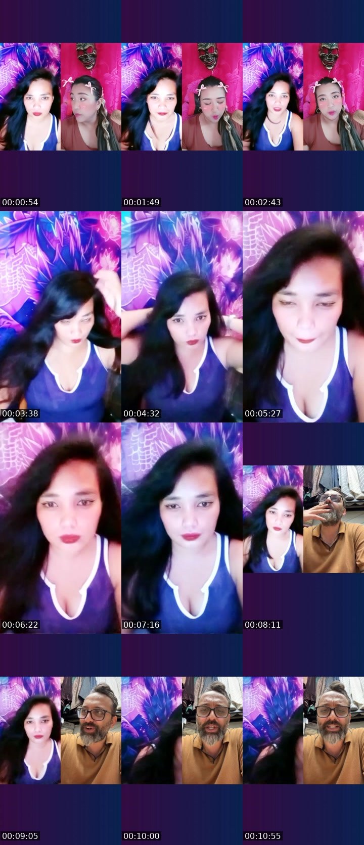 Contact-sheet preview of ☝️❤️ Nataliya's Liveme recording
