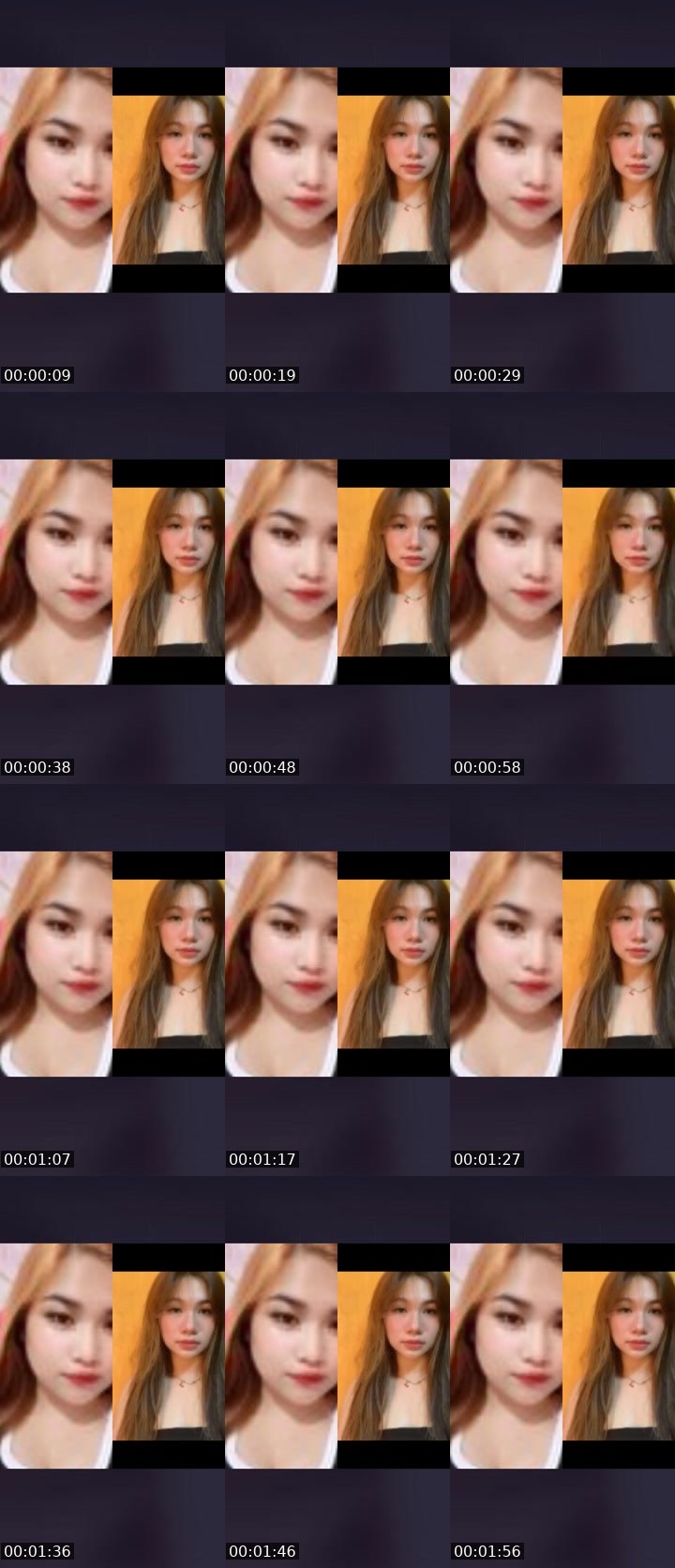 Contact-sheet preview of 👸క᭙ꫀꫀᡶ🍂's Liveme recording