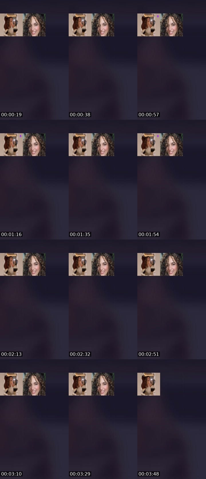 Contact-sheet preview of Maeva 🥂's Liveme recording