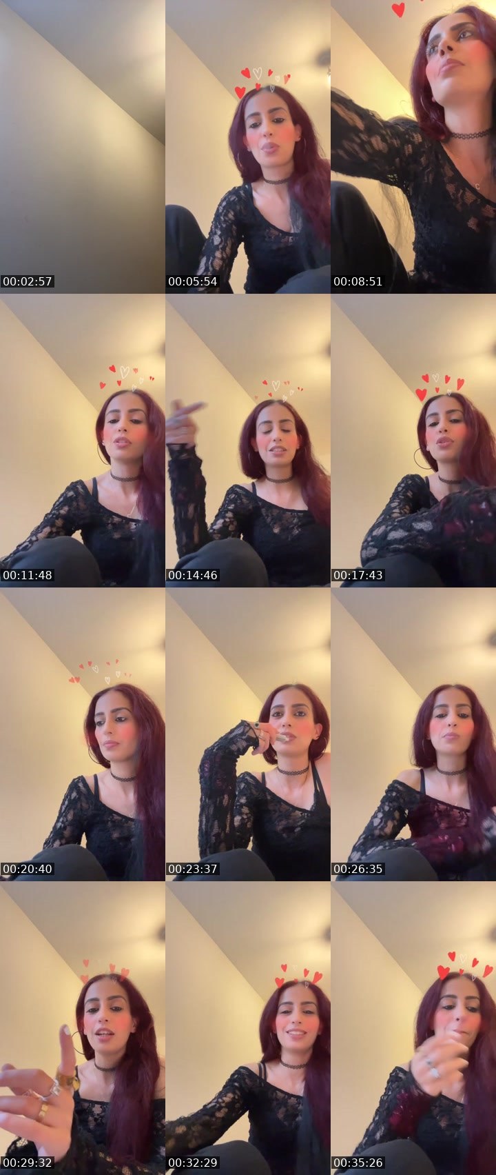 Contact-sheet preview of 𝐌𝐘𝐒𝐓𝐄𝐑𝐘 🐝's Liveme recording