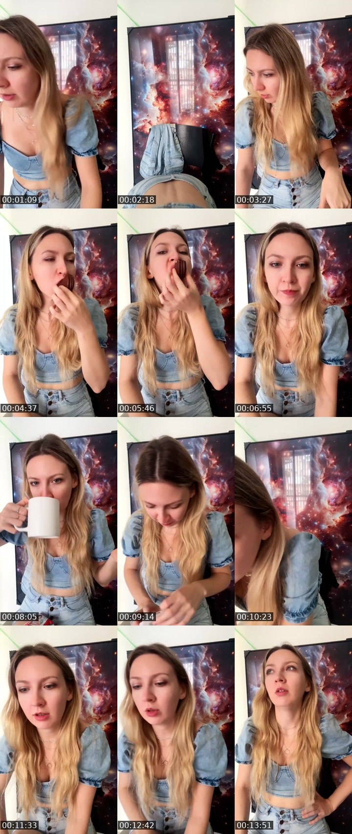 Contact-sheet preview of ♥️EvA🇷🇺's Liveme recording
