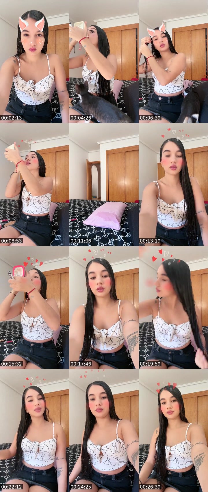 Contact-sheet preview of ✨🌩️𝓛𝓮𝓲𝓭𝔂❤️‍🔥✨'s Liveme recording