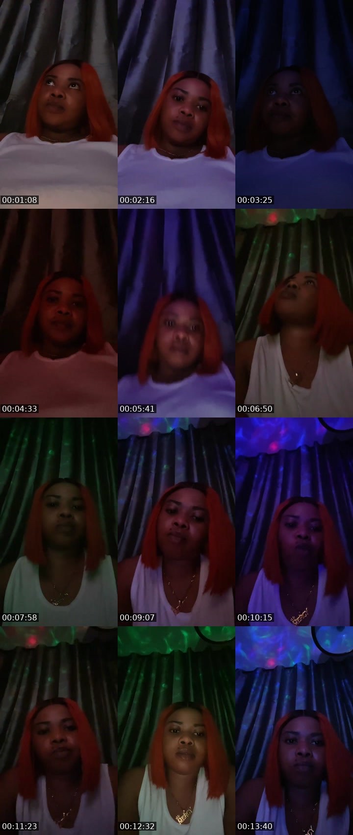 Contact-sheet preview of MERCYLUV💋's Liveme recording