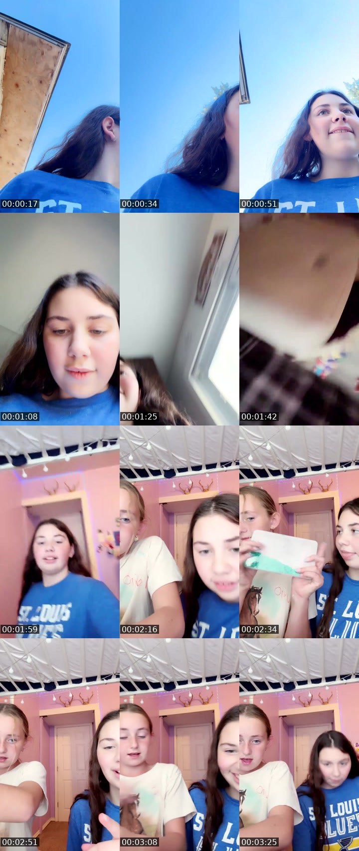 Contact-sheet preview of Nevaeh Allison's Liveme recording