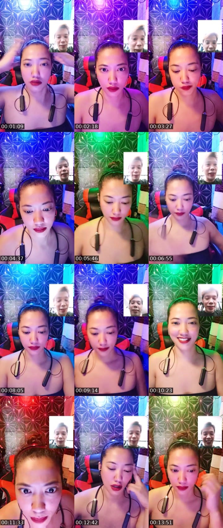 Contact-sheet preview of ☝️❤ℂℍ𝕀𝕂À's Liveme recording