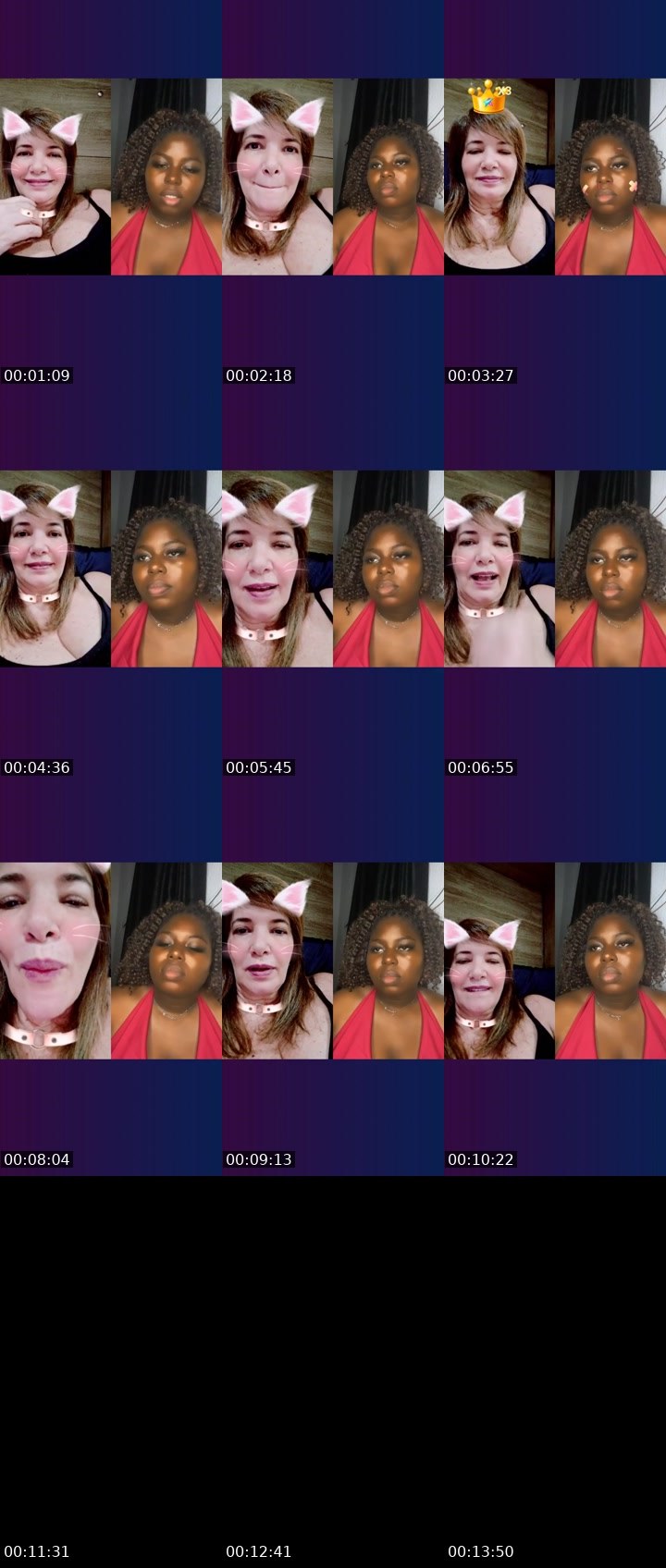 Contact-sheet preview of Bel Vida1k's Liveme recording