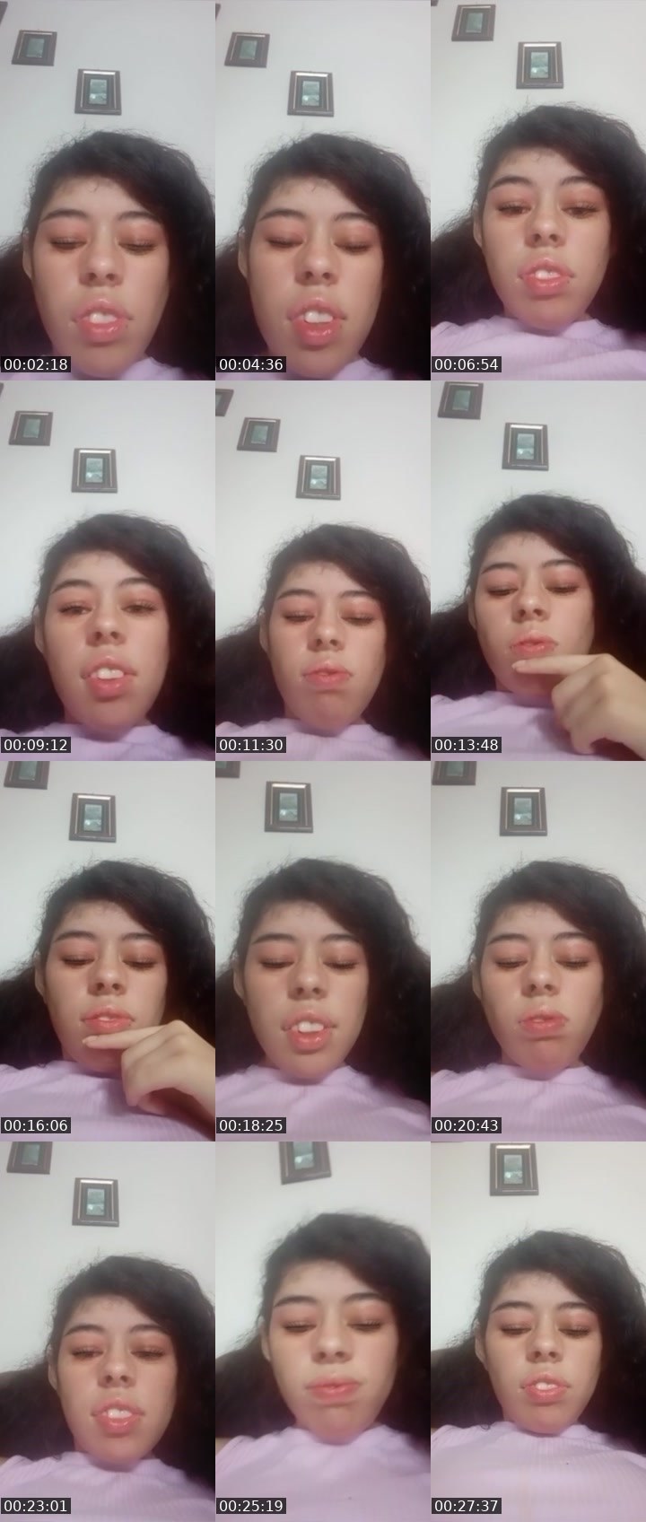 Contact-sheet preview of Bonitakary's Liveme recording