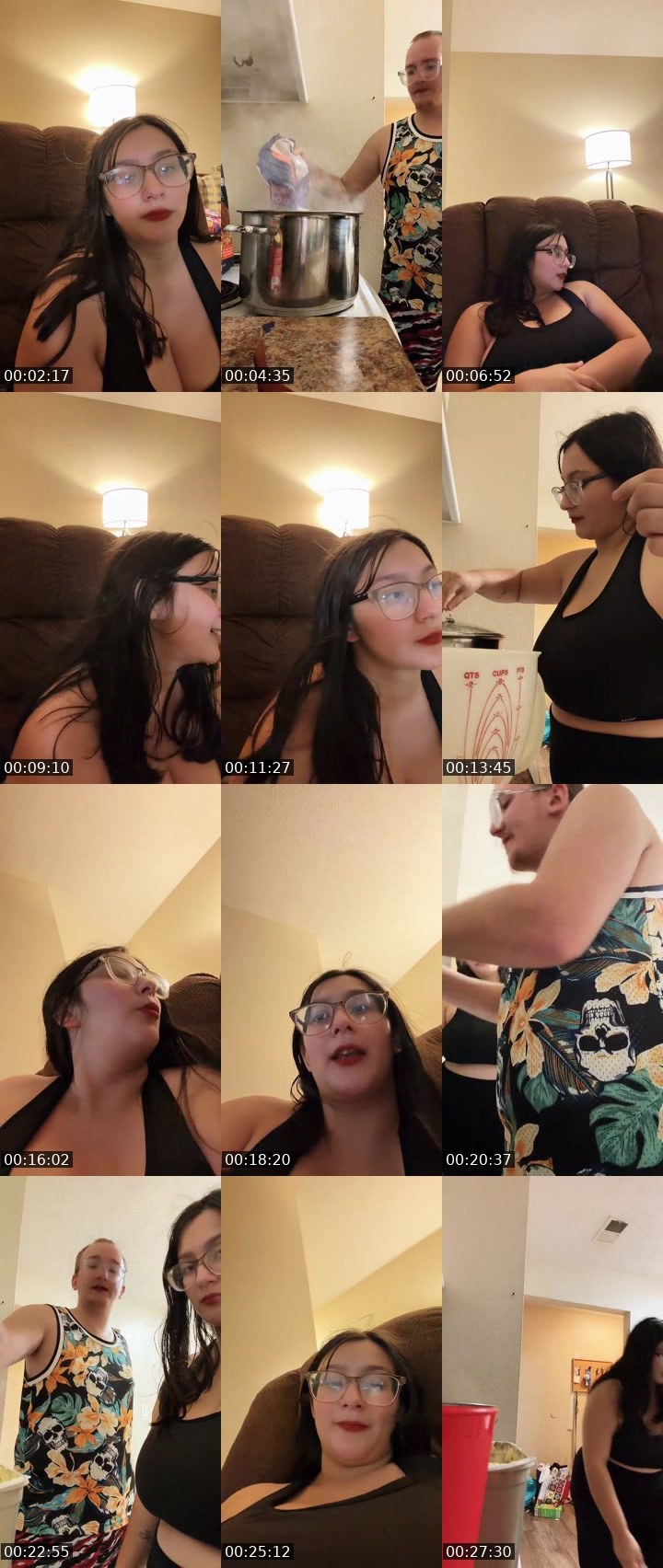 Contact-sheet preview of Tiffanie27's Liveme recording