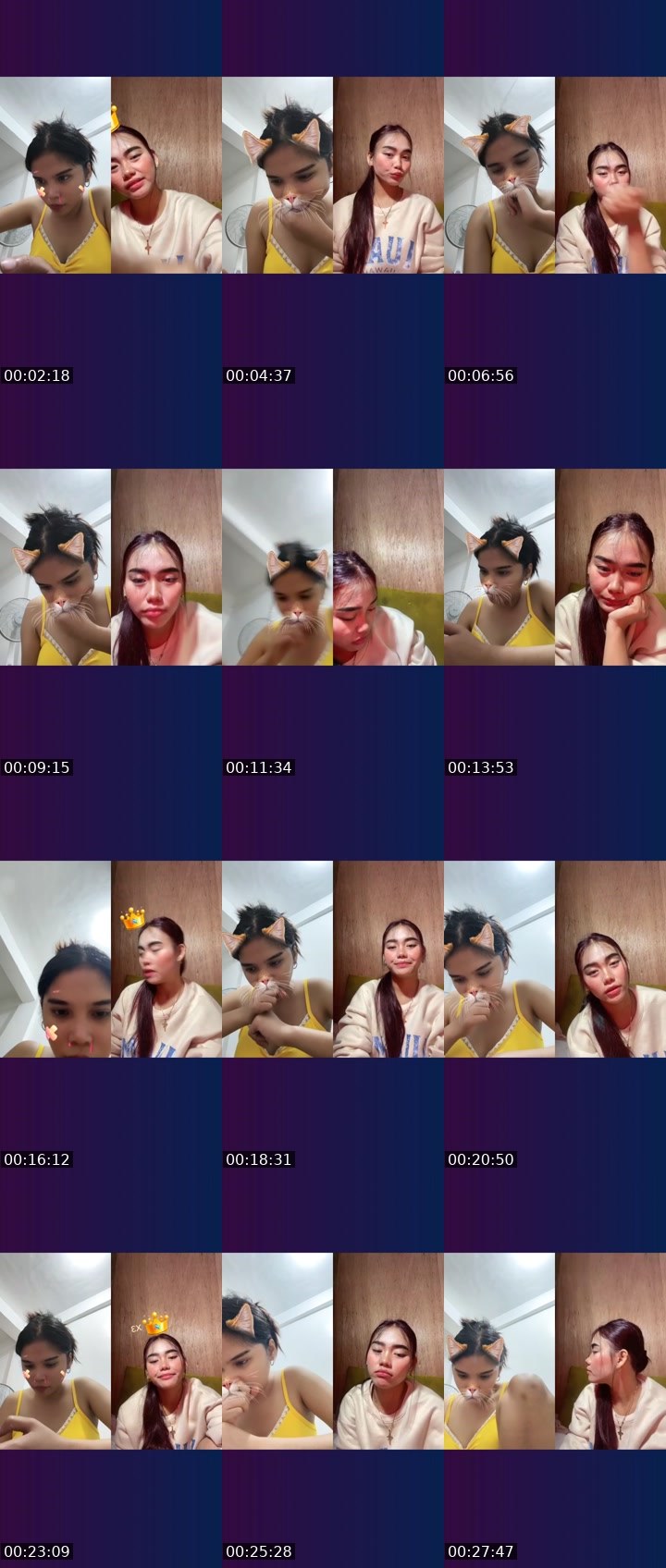 Contact-sheet preview of 7.2k💙Ⓜ️hie🍓's Liveme recording