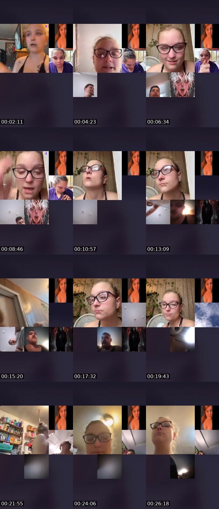 Contact-sheet preview of SpicyNuggyFafo𖠞₄₂₀'s Liveme recording