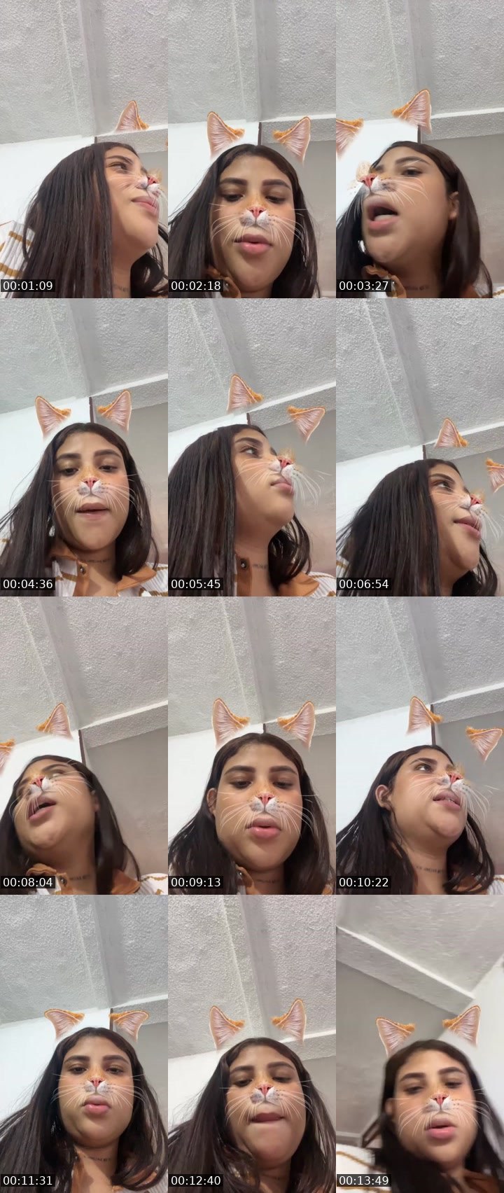 Contact-sheet preview of 🌐lizeth🎀 🧸's Liveme recording