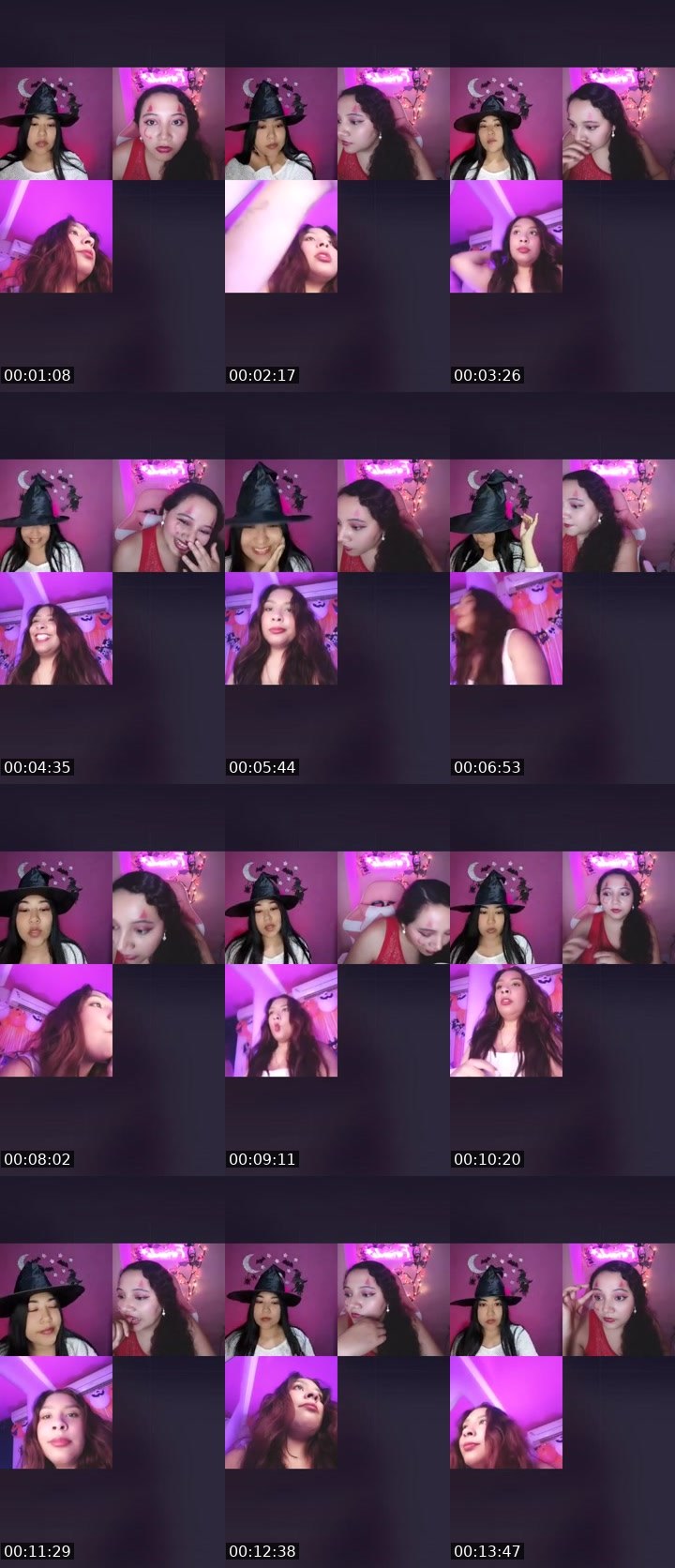 Contact-sheet preview of ✨Luna☁️🧸's Liveme recording