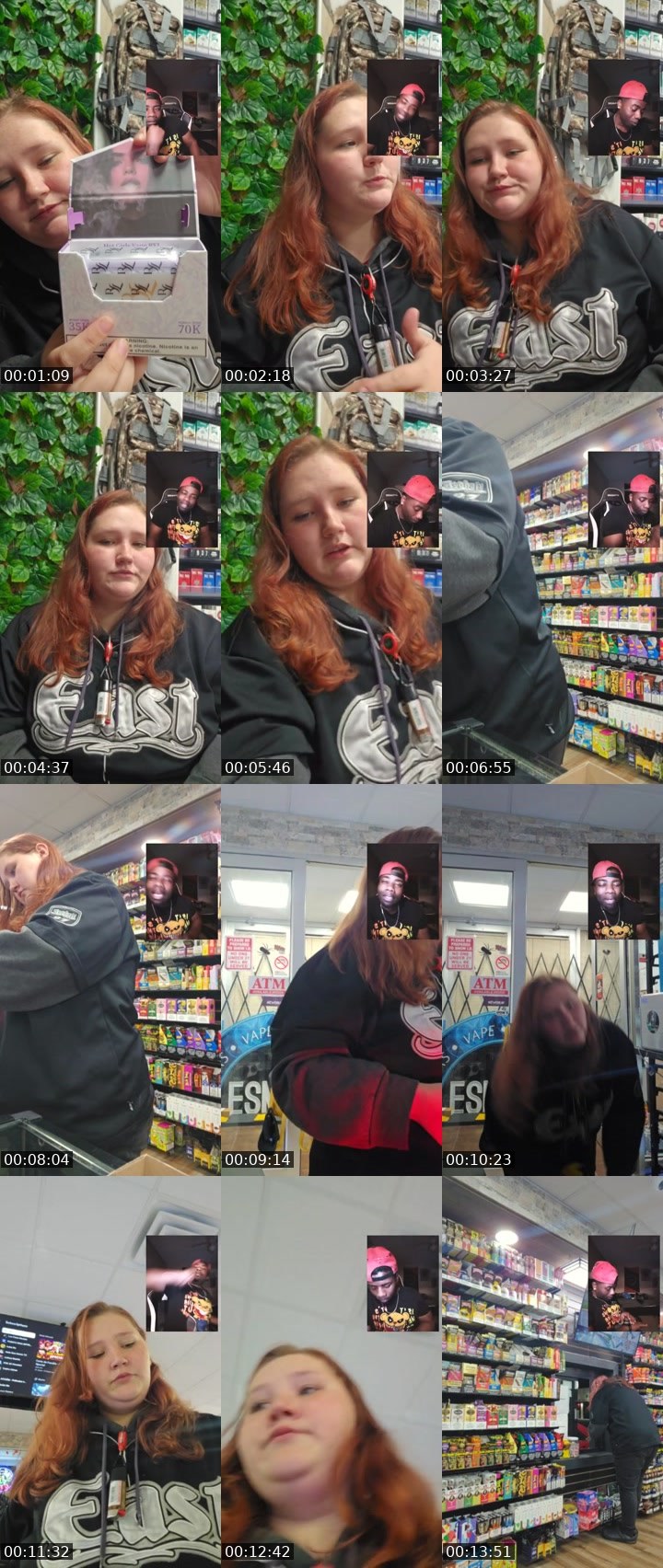 Contact-sheet preview of thičkyumms😘🤭's Liveme recording