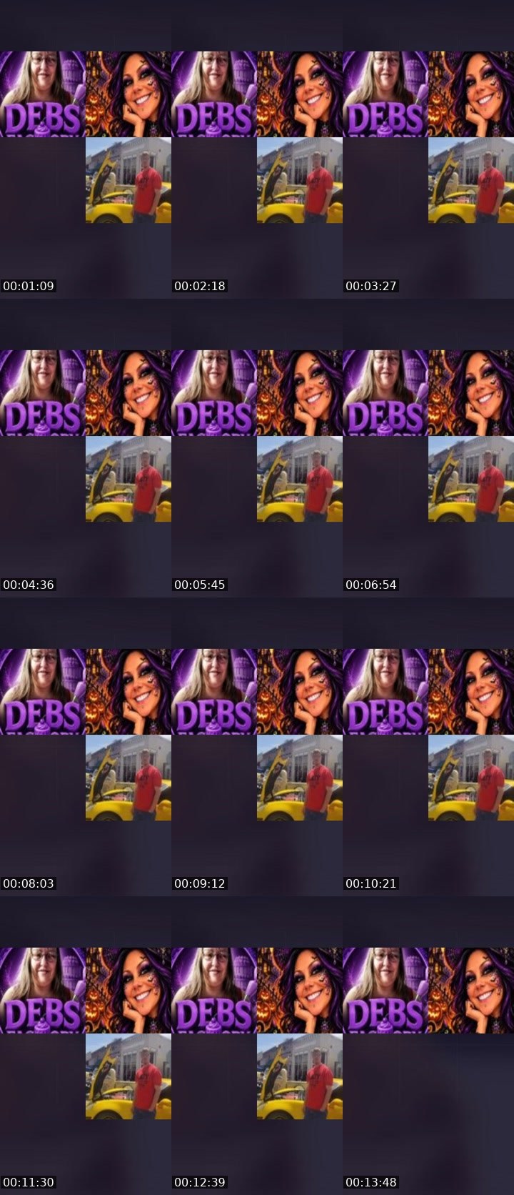 Contact-sheet preview of DEBS 🎂 FACTORY's Liveme recording