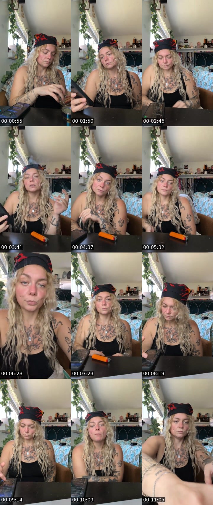 Contact-sheet preview of Tatted_Topanga's Liveme recording