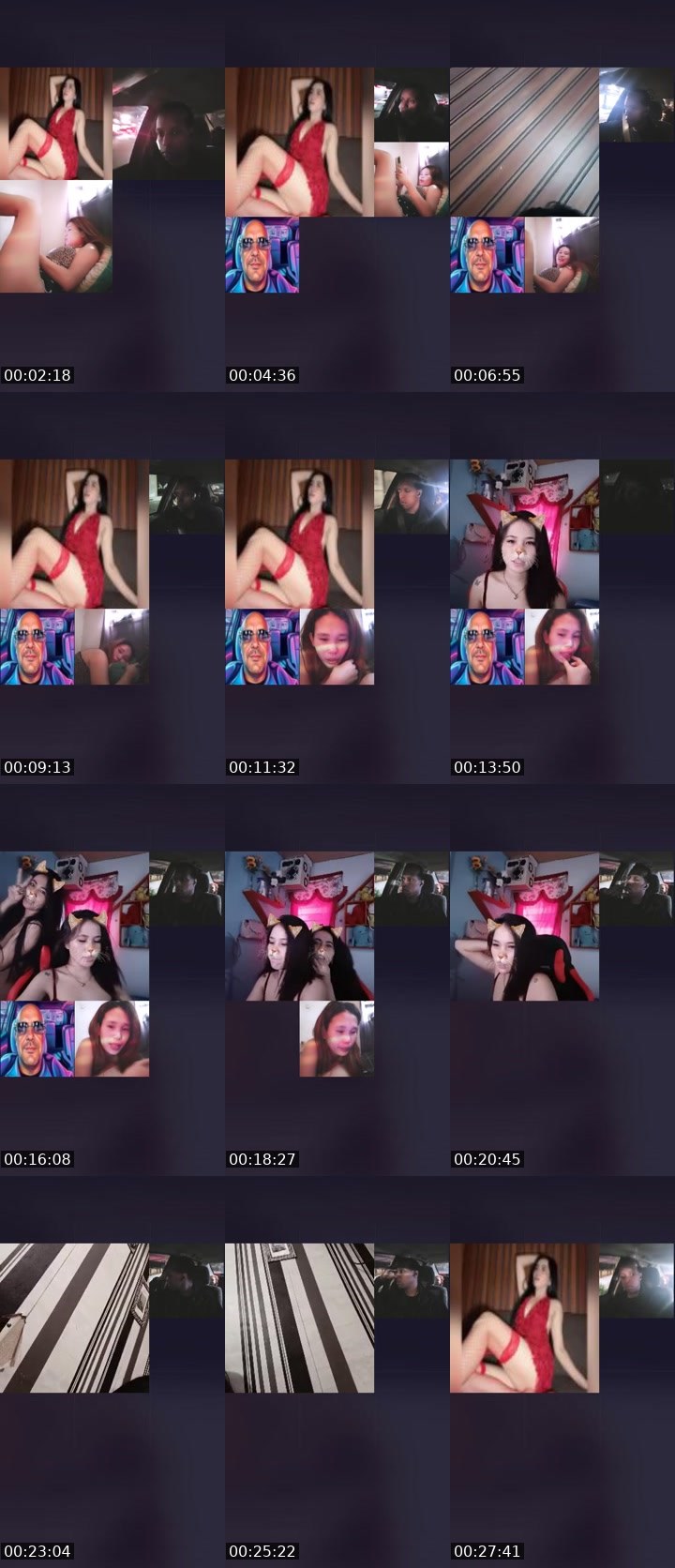 Contact-sheet preview of 💯XizaH🔥's Liveme recording