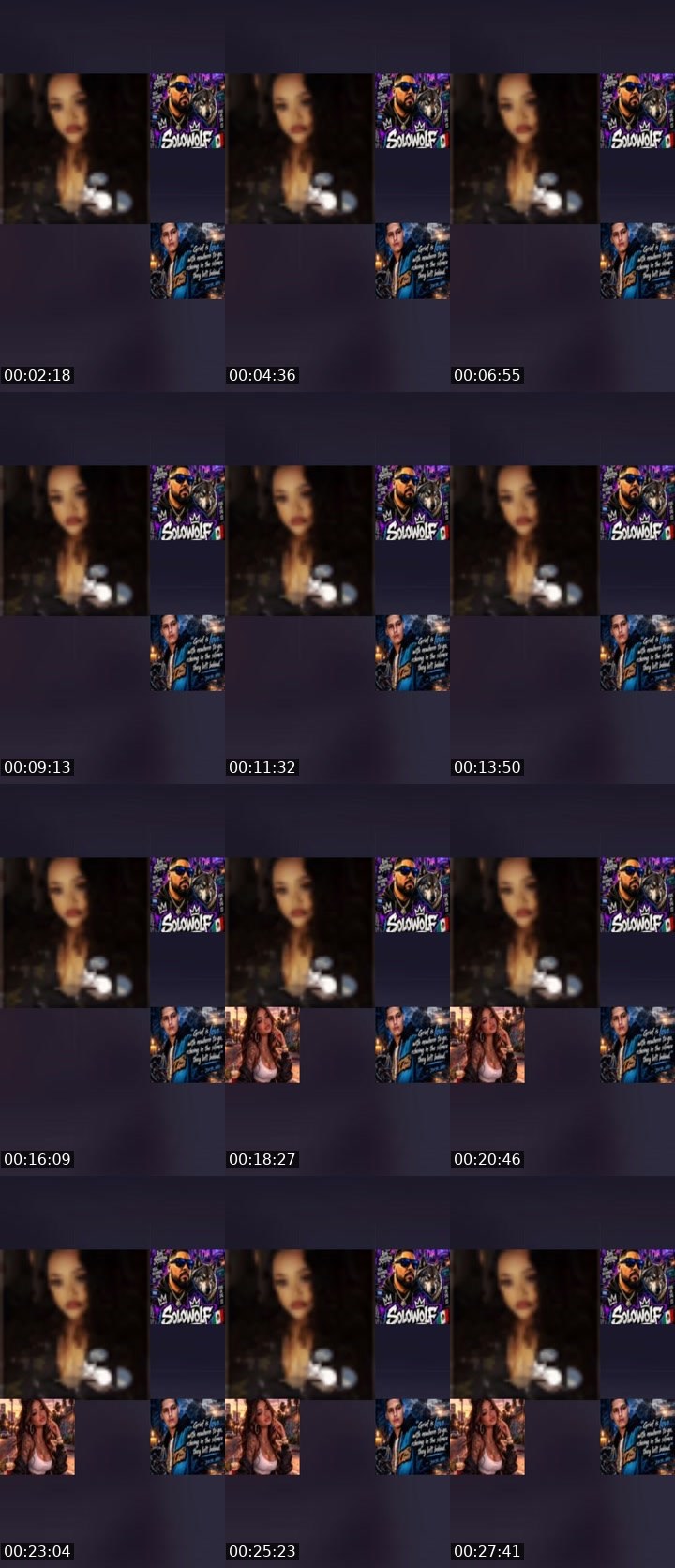 Contact-sheet preview of 𝕃𝕦𝕟𝕚🌙𝕋𝕦𝕟𝕖's Liveme recording
