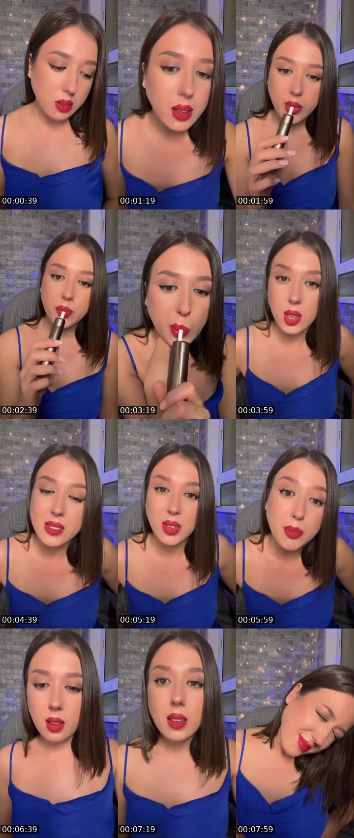 Contact-sheet preview of Lena🫦's Liveme recording