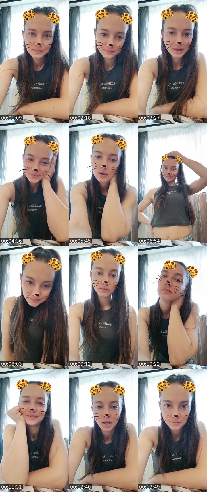 Contact-sheet preview of ツ🅺尺🅸💎8k's Liveme recording