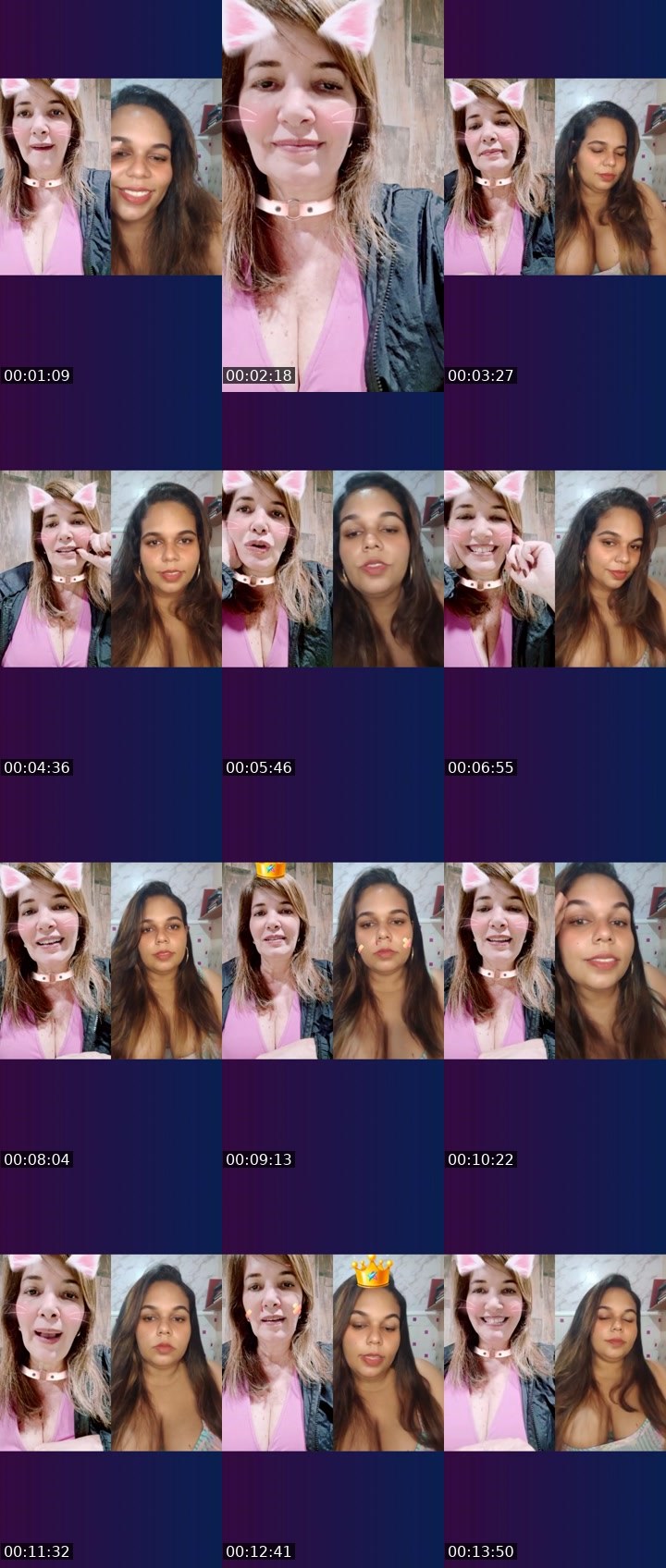 Contact-sheet preview of Bel Vida1k's Liveme recording