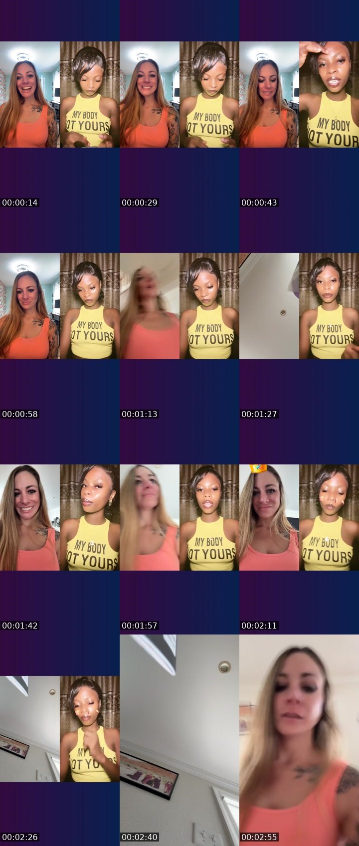 Contact-sheet preview of 🍑Chellybeans🔆's Liveme recording