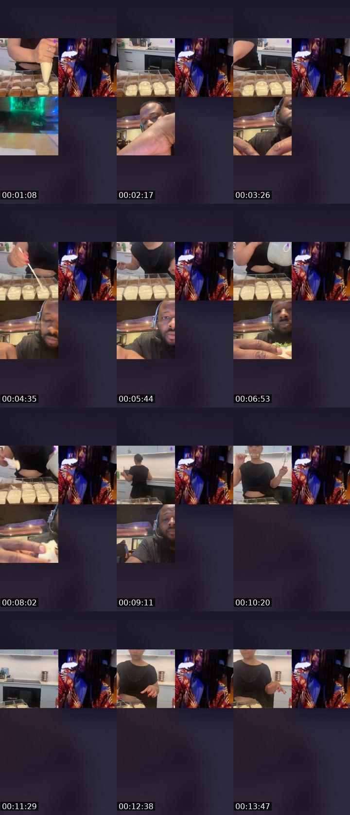 Contact-sheet preview of |[ XTINE x ❤️ x ]|'s Liveme recording